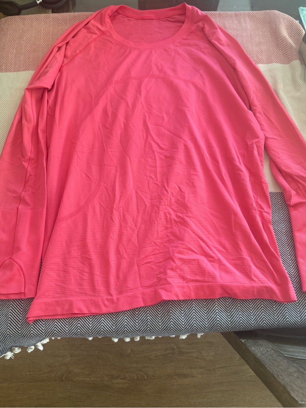 lululemon athletica swiftly Bright Pink Long Sleeve Tee